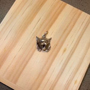 Bobcat Charm-sterling silver